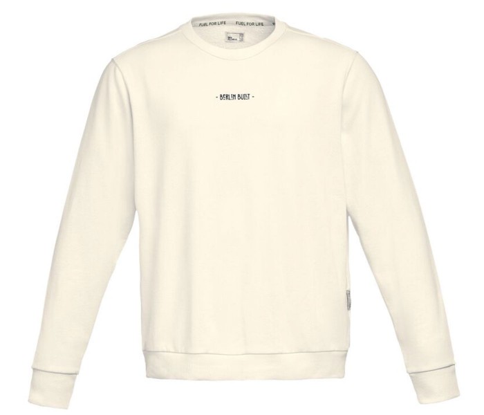 BMW Motorrad Φούτερ Berlin Built Ανδρικό Λευκό Φούτερ / Sweatshirt